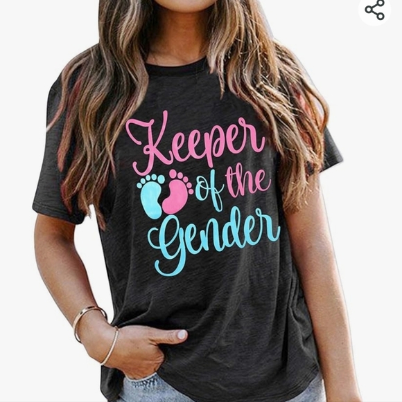 Keeper Of The Gender Tops - Keeper of the Gender women Dark Gray T shirt size M